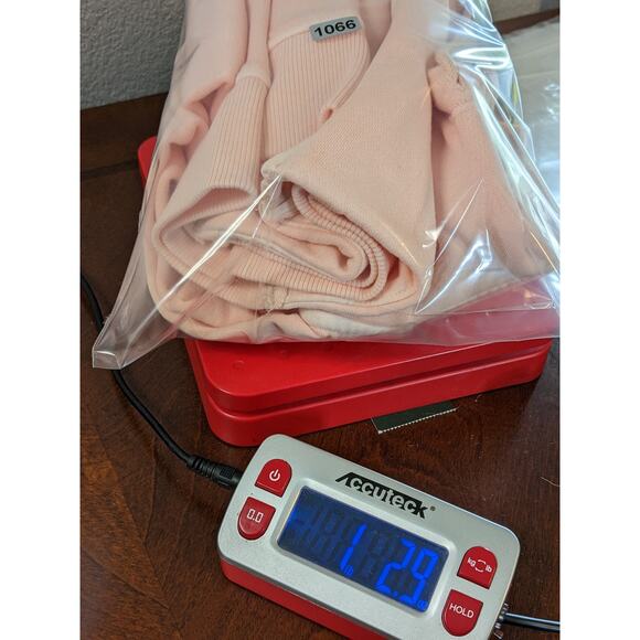 All in Motion Fleece Jacket Small Peach Hoodie Full Zip Long Sleeve Sweatshirt - Picture 9 of 11